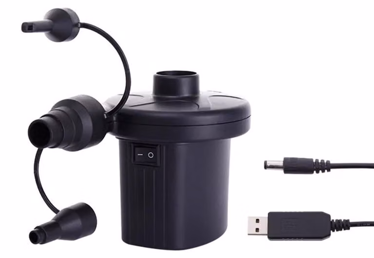 Pompa d'aria portatile multifunzionale elettrica materassino per pneumatici USB indossabile