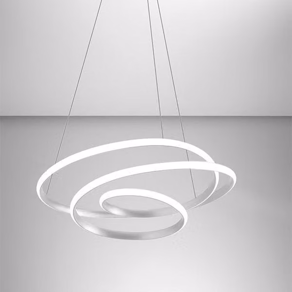 Lampada a sospensione Gea Diva LED bianca, dimmerabile e con altezza regolabile