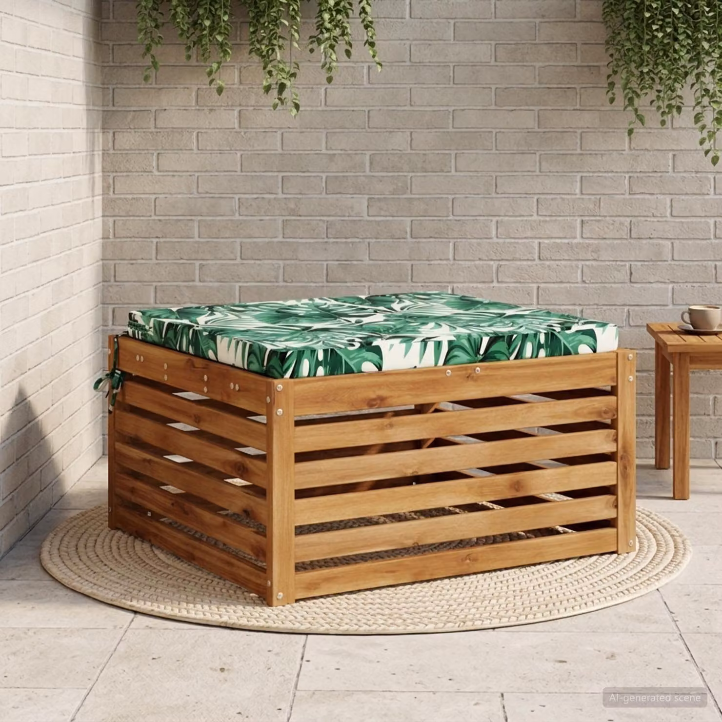 Cuscino per sedia vidaXL SOEST verde in poliestere con rivestimento lavabile e resistente ai raggi UV