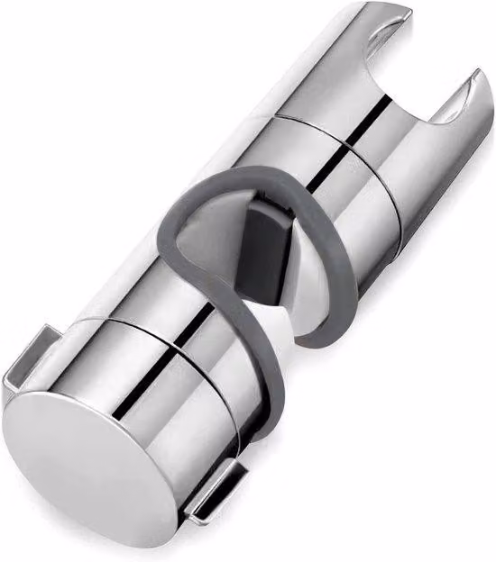 Supporto universale per doccia, supporto regolabile per tubo flessibile, regolabile fino a 24 mm, in ABS, cromato, supporto girevole a 360 gradi