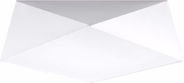 Lampada da soffitto in tessuto bianco geometrico per la camera da letto e il soggiorno