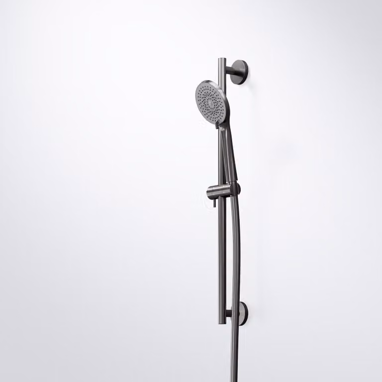 Steinberg Série 340 Garniture de douche, incl. douchette à main, réglable en 3 positions, flexible de douche, barre de douche 600mm, 3401601BGM, 3401601BGM