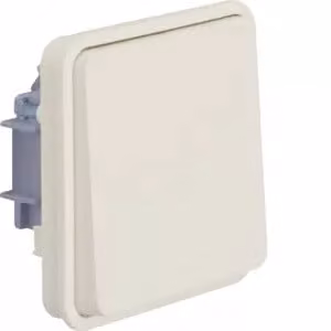 Berker 50463512 Inserto per pulsante, commutatore con leva a bilanciere AP/UP, bianco opaco, Berker W.1