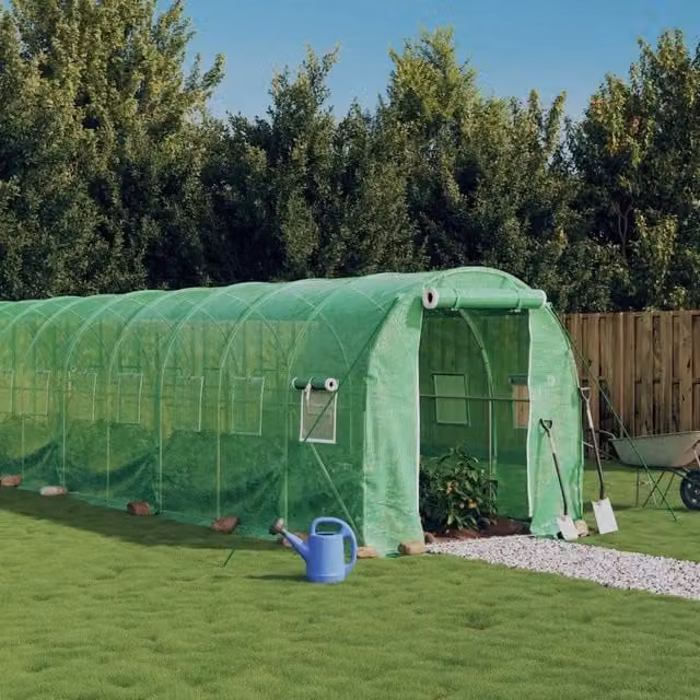 Serra con Telaio in Acciaio Verde 36 m² 18x2x2 m 3188024