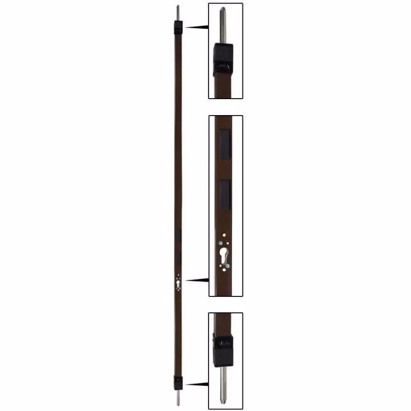 Viro 4008.240.163 Spranga Universale Meccanica per Porta, accorciabile di 65 cm, colore Marrone – 2