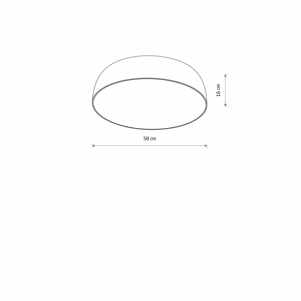 Plafoniera rotonda Nowodvorski Lighting Satellite grigio, Diametro: 58 cm, 7xE27 – 2