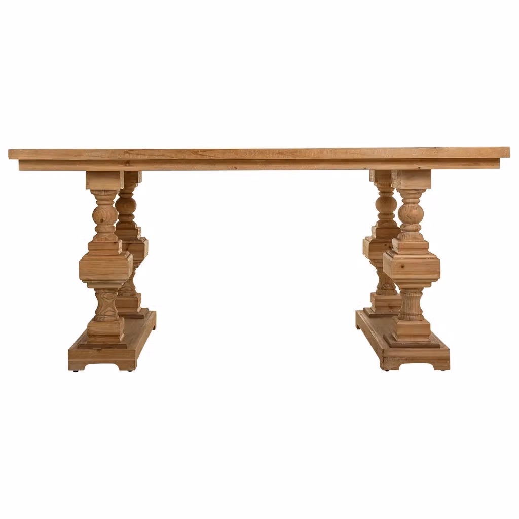 Tavolo da pranzo rettangolare WANDERLUST DECO in legno di abete marrone L: 180 cm, P: 90 cm, H: 80 cm – 2