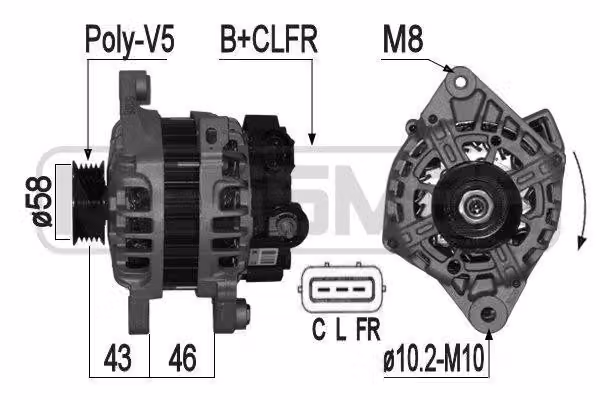 Alternatore 90A