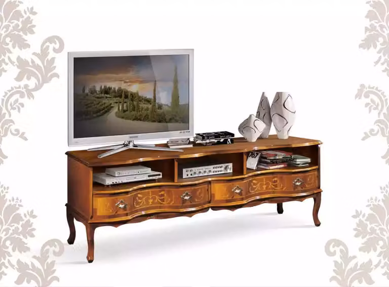 Klassisches RTV Luxus Lowboard TV-Ständer Holzmöbel Designer Möbel