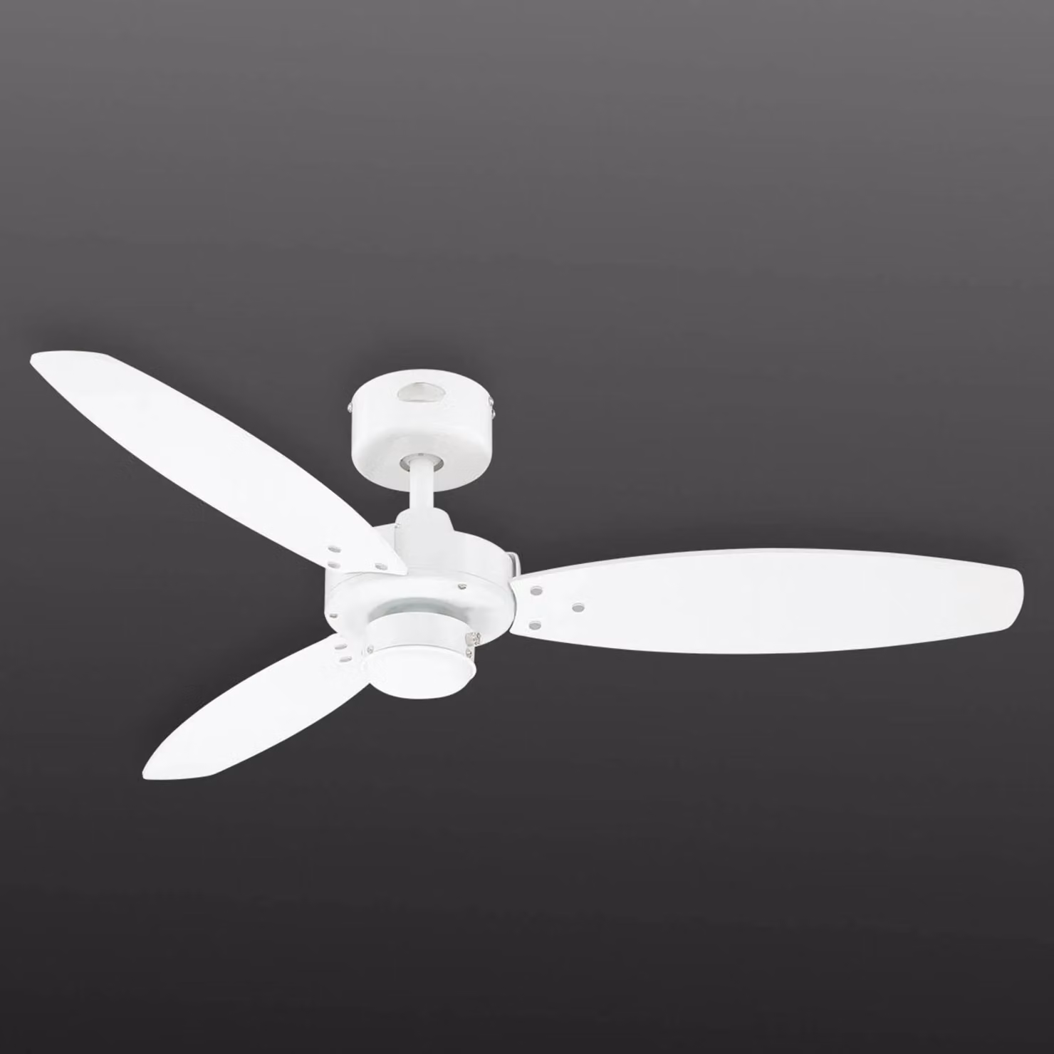 Westinghouse Jet II - Ventilatore con interruttore a corda JET, Bianco / Opale, Soggiorno / Sala da pranzo, Plastica, Moderno