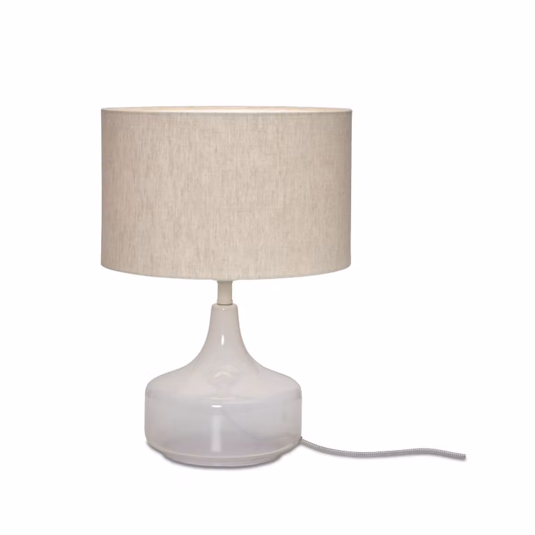 si tratta di RoMi - Lampada da tavolo Reykjavik - Grigio - Ø32cm Lampada da tavolo - Lampada da comodino, soggiorno, camera da letto