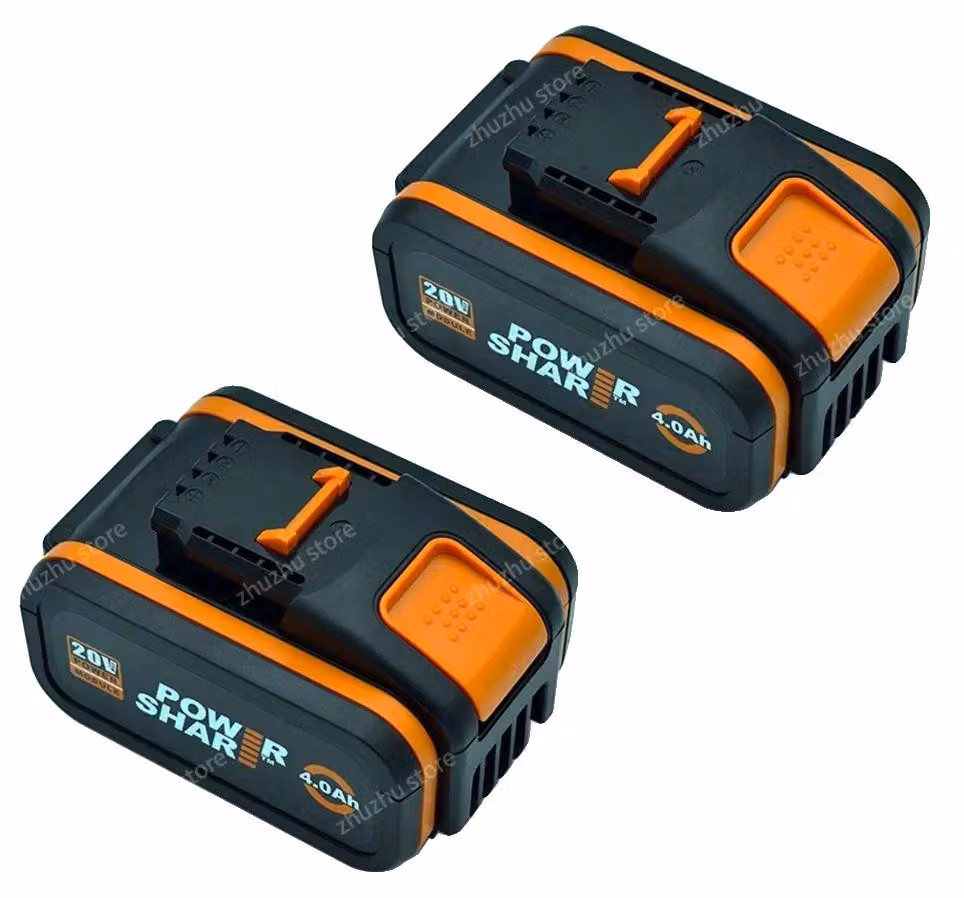 Batteria ricaricabile, capacità di 8000 mAh, compatibile con diversi modelli, tra cui Worx 4AhX2
