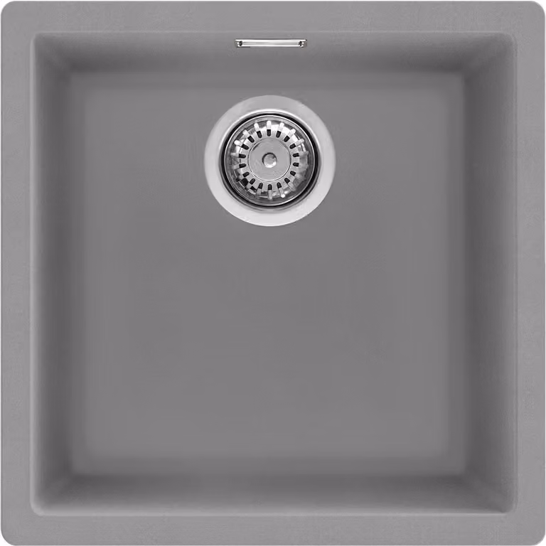 Smeg VZP45CT, Lavello da incasso, Granito, Grigio, 1 vasca, 400 x 400 mm, 20 cm