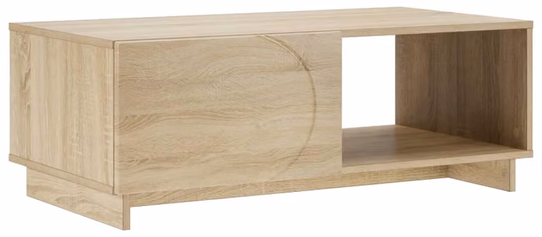 Tavolino da caffè in legno effetto Sonoma, dimensioni 95 x 50,5 x 35 cm