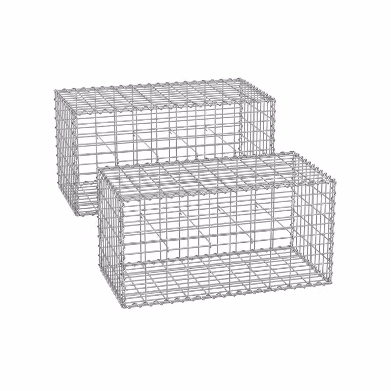 Gabbioni in Metallo Zincato per Decorazioni da Giardino, 2