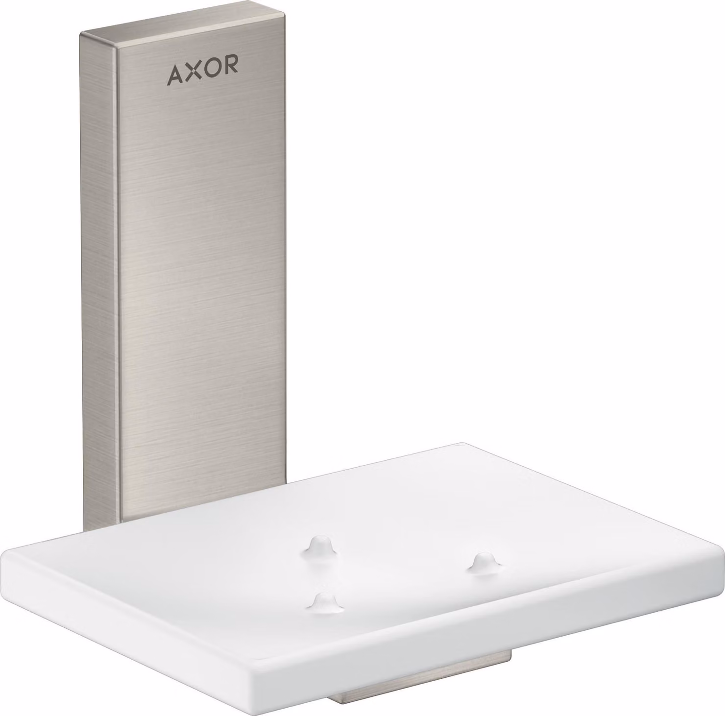 hansgrohe AXOR UNIVERSAL Porte-savon rectangulaire, métal, tablette verre, 42605800, 42605800