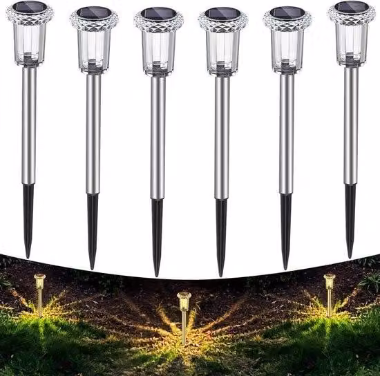 Lampadina a LED per giardino ed esterni (bianco caldo), confezione da 6