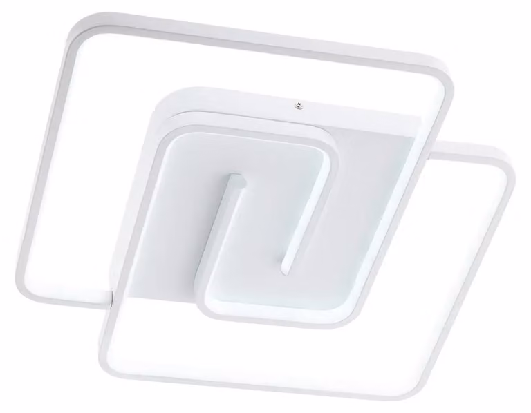 INTERSIA PL LED 38W, temperatura di colore regolabile da 2700K a 6500K, forma quadrata, colore bianco