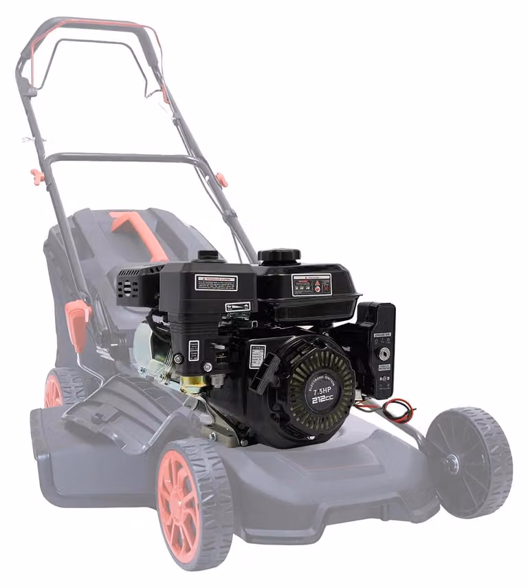 Motore a benzina, 7,5 cavalli, cilindrata 210 ccm, colore nero