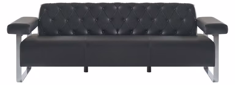 Modern Stil Chesterfield Desgin Set 2tlg Sofagarnituren Exclusive Schwarz