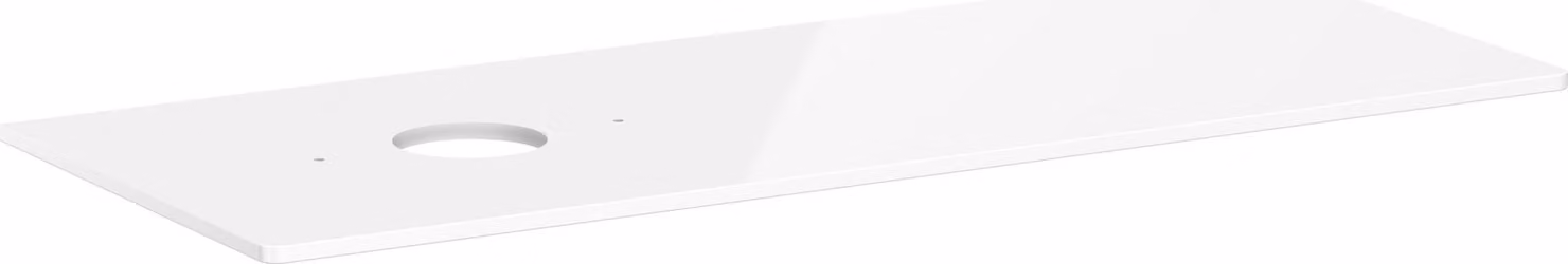 hansgrohe Xelu Q Console avec découpe ronde à gauche, 1360x550, pour vasque à poser, sans trou pour robinet, 54116050, 54116050