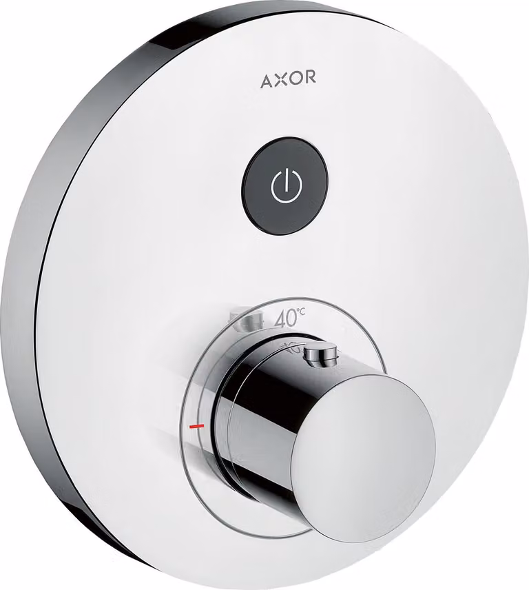 hansgrohe AXOR Starck ShowerSelect Thermostat rond à encastrer pour 1 consommateur, 36722000, 36722000