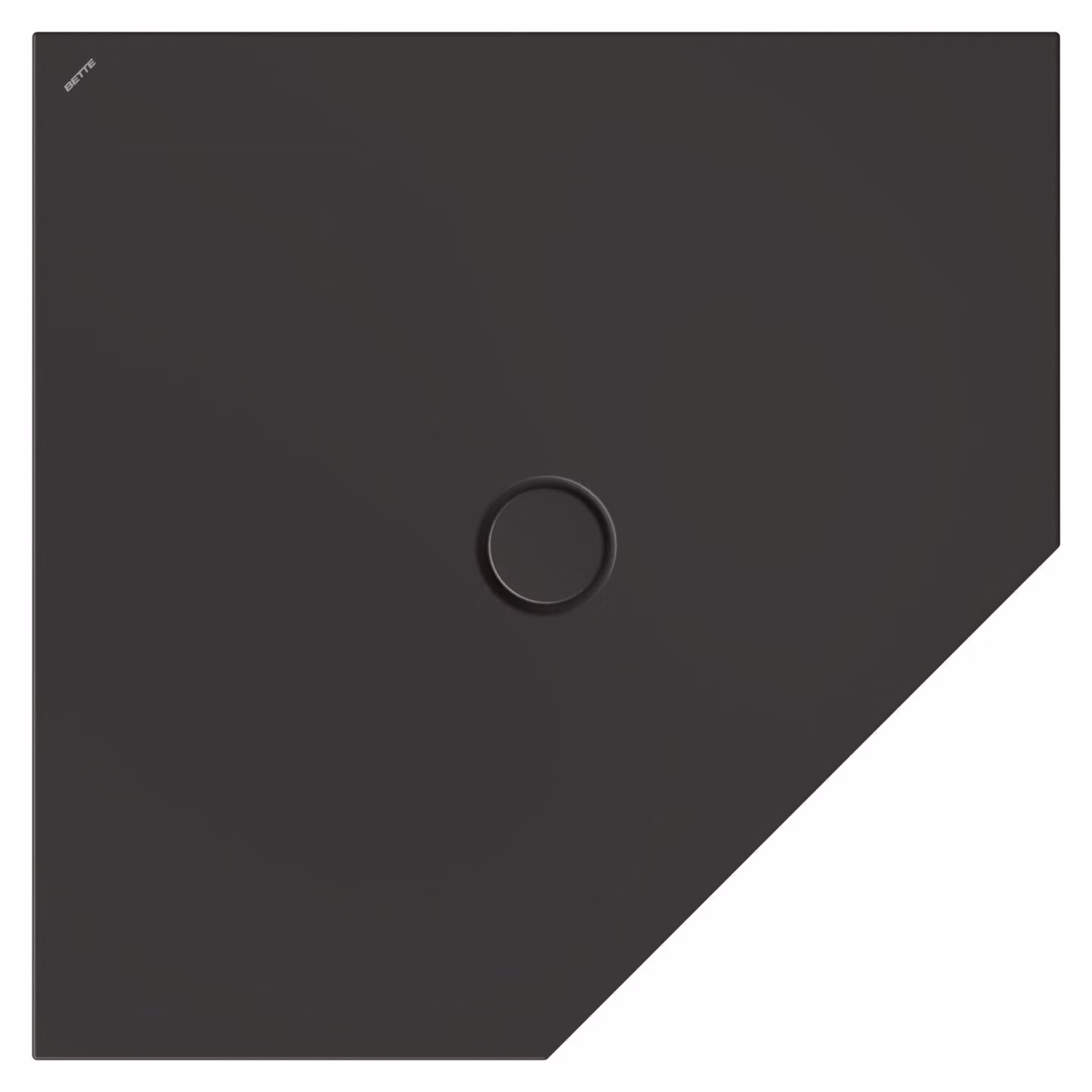 BetteFloor Caro receveurs de douche pentagonaux avec BetteGlasur Plus, 1000x1000mm, 7211-401PLUS, 7211-401PLUS