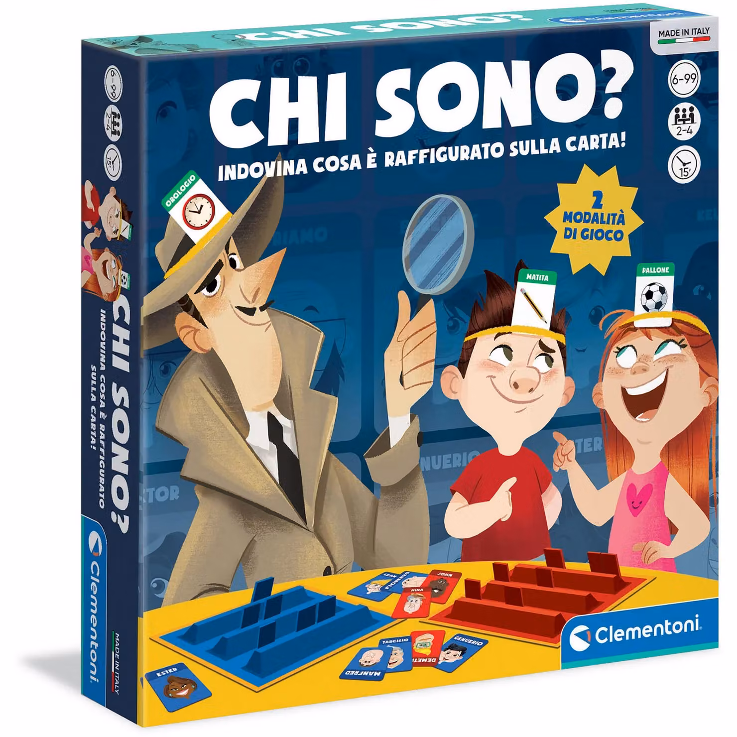 Clementoni Chi Sono? Gioco da Tavolo Multicolore per il Pensiero Strategico e Cognitivo dai 6 Anni in su – 2