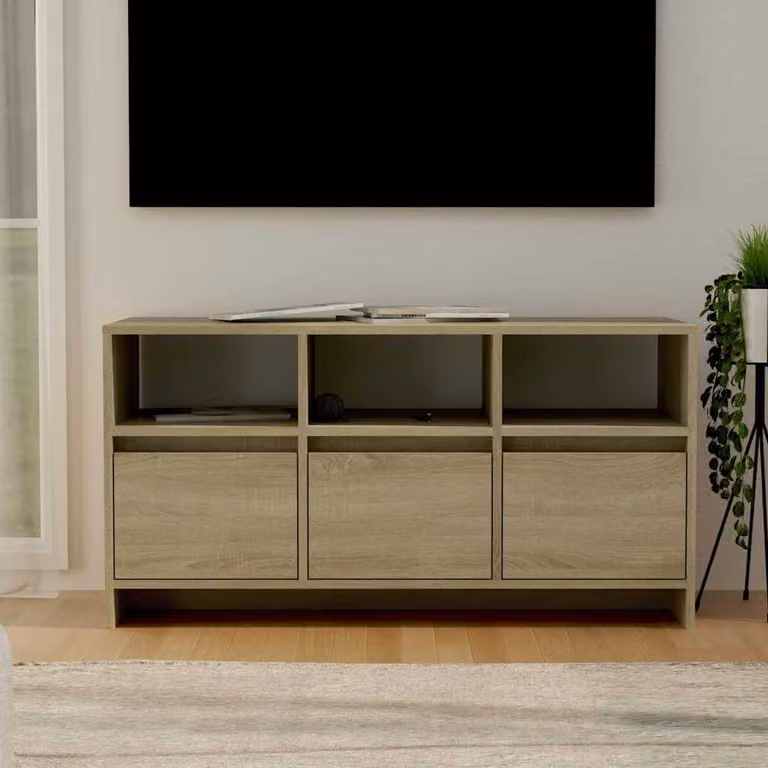 Mobile Porta TV vidaXL Rovere Sonoma Beige L 102 cm x P 37,5 cm x H 52,5 cm