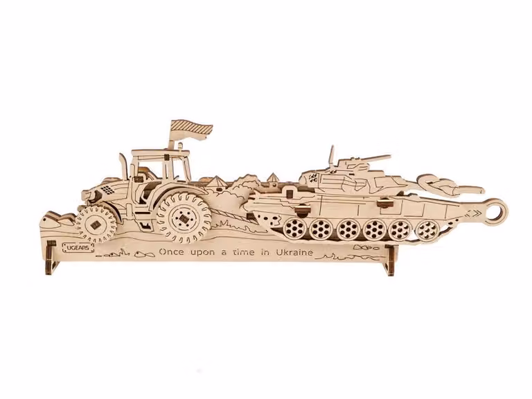Ugears 3D puzzle meccanico in legno Brave UA Tractor