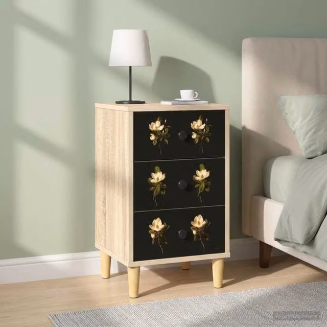 Armadio da Notte BREMEN vidaXL 2 pz Rovere Sonoma L/P/H: 36 x 33 x 60 cm