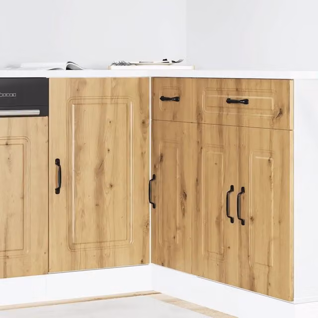 Mobile Base da Cucina Kalmar Design Mania in Legno Multistrato Rovere Marrone L: 46 cm, H: 81,5 cm, P: 42 cm