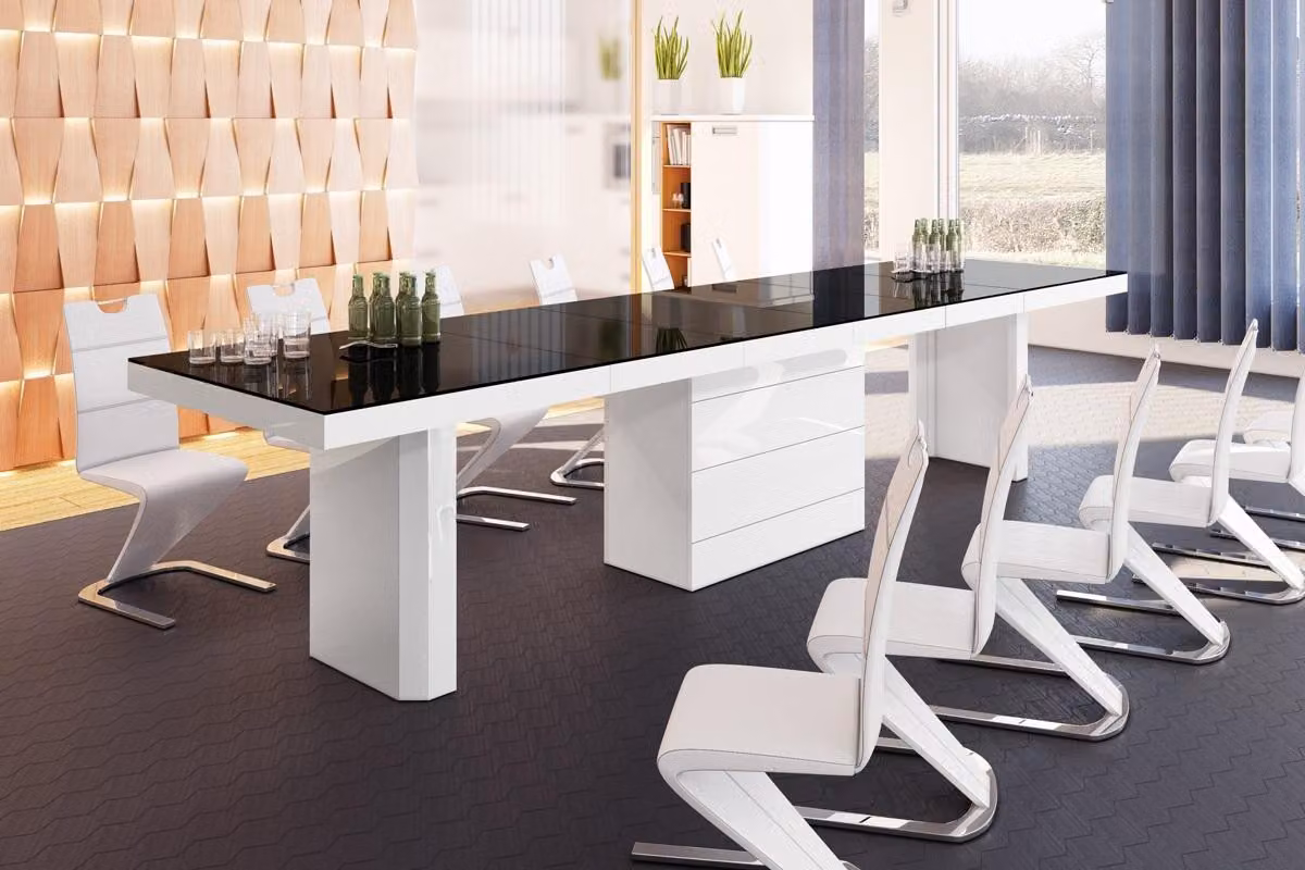 Tavolo da pranzo di design HE-444 XXL allungabile da 160 a 412 cm