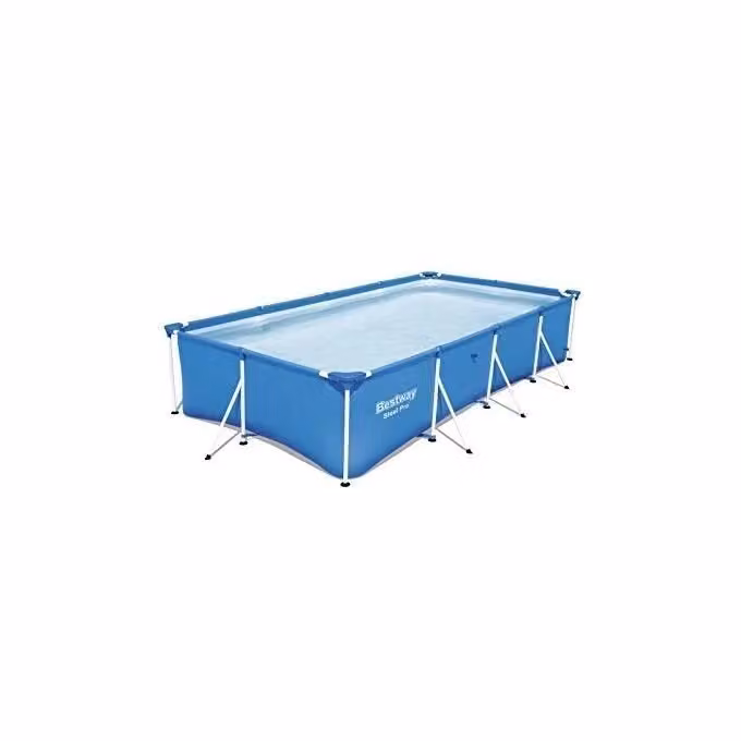 Piscina fuori terra rettangolare Bestway Steel Pro 56405 con struttura in acciaio, colore blu, L 400 cm x P 211 cm x H 81 cm, capacità 5700 l – 2