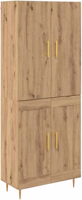 Credenza | Madia | Buffet da pranzo | Armadio da pranzo Rovere artigianale 69,5 x 34 x 180 cm