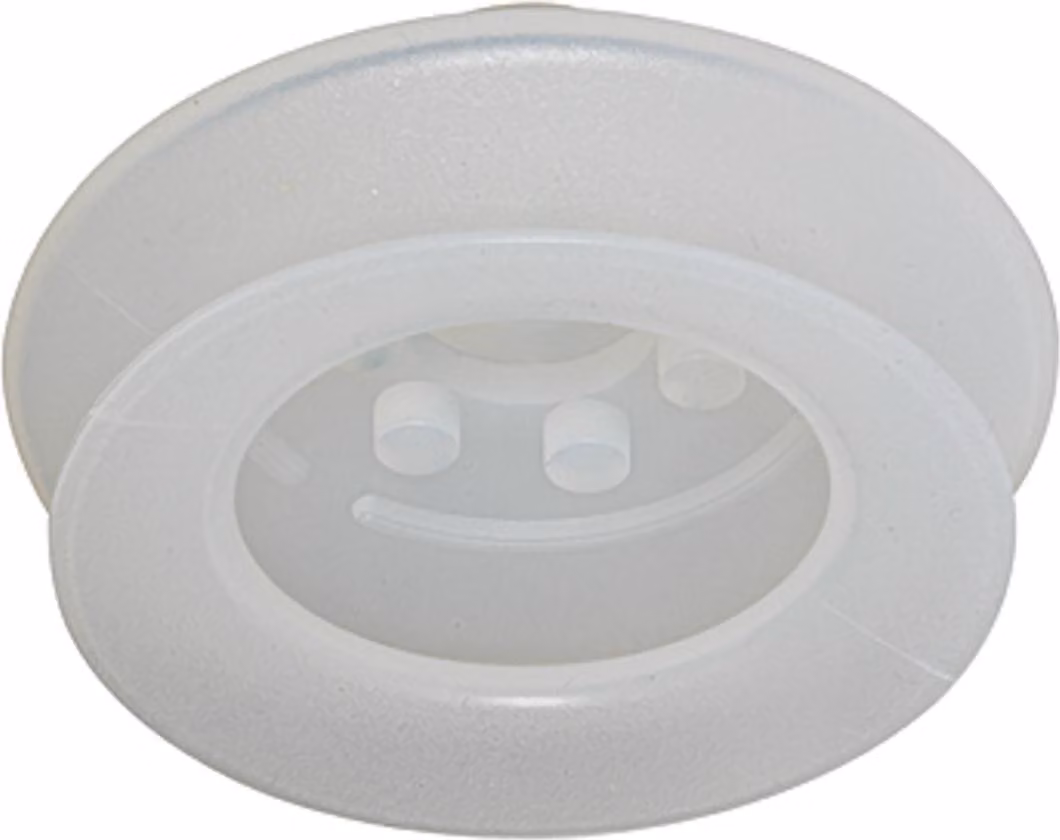 Ventosa a soffietto Riegler, rotonda 1,5 pieghe, materiale silicone, FGA, diametro 33
