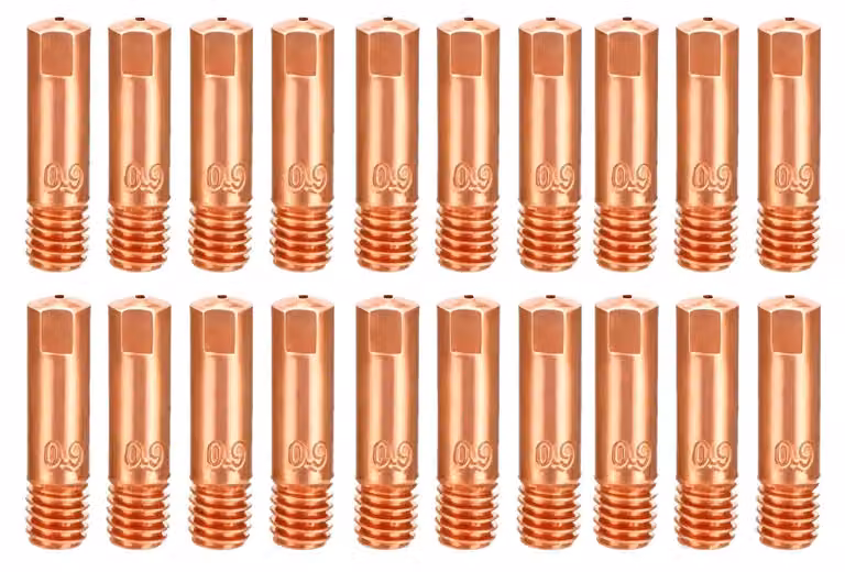 20 ugelli di saldatura MIG MAG, diametro 0,9 mm, con contatti in rame M6