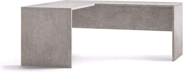 Scrivania Angolare Sx 180x76x169 cm Cemento