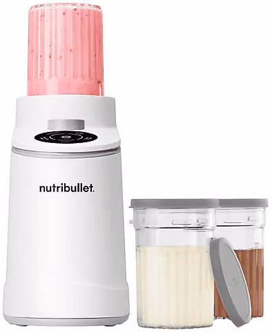 Gelatiera NutriBullet Chill NBD0503W da 500W con recipienti da 0,45 l, Bianco