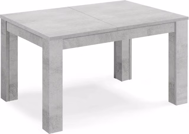 Tavolo allungabile da pranzo 160x90 fino a 320 cm Cemento modello BRIO MADE IN ITALY design moderno ideale per cucina, soggiorno e sala da pranzo