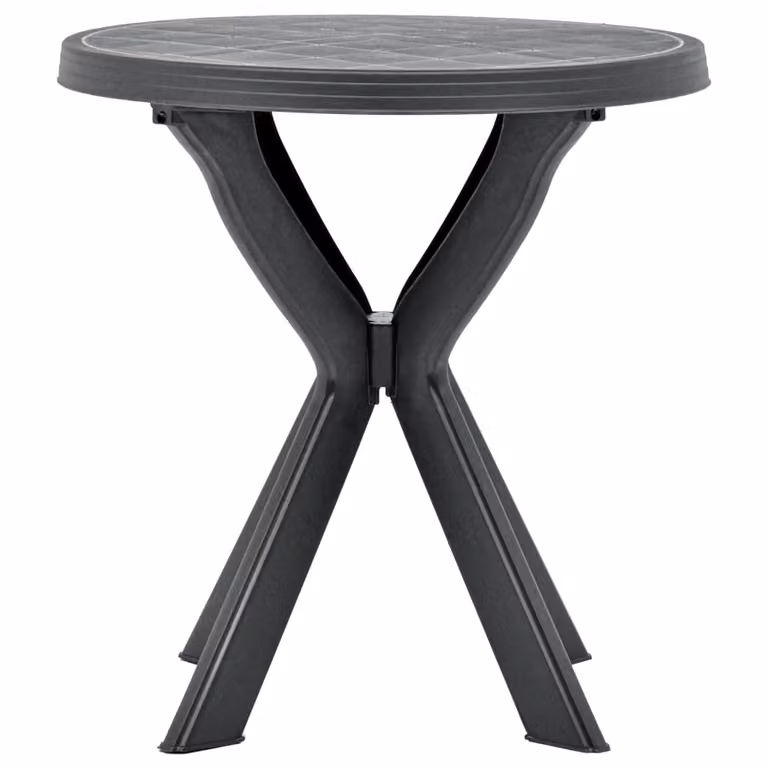 vidaXL Tavolo da bistrot antracite Ø70 cm plastica