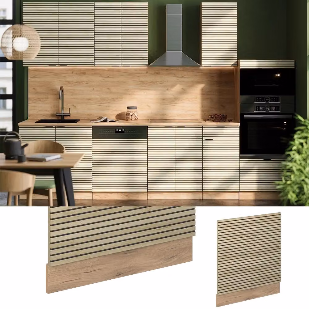 Pannello frontale Vicco Fame-Line in quercia/rovere dorato e antracite, L: 45 cm – 2