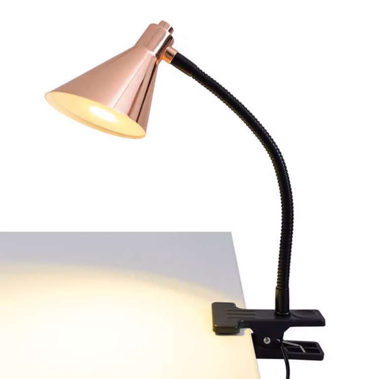 Näve Lampada con morsetto JANITA, Nero, Soggiorno / Sala da pranzo, Metallo, Moderno, Lampada con morsetto