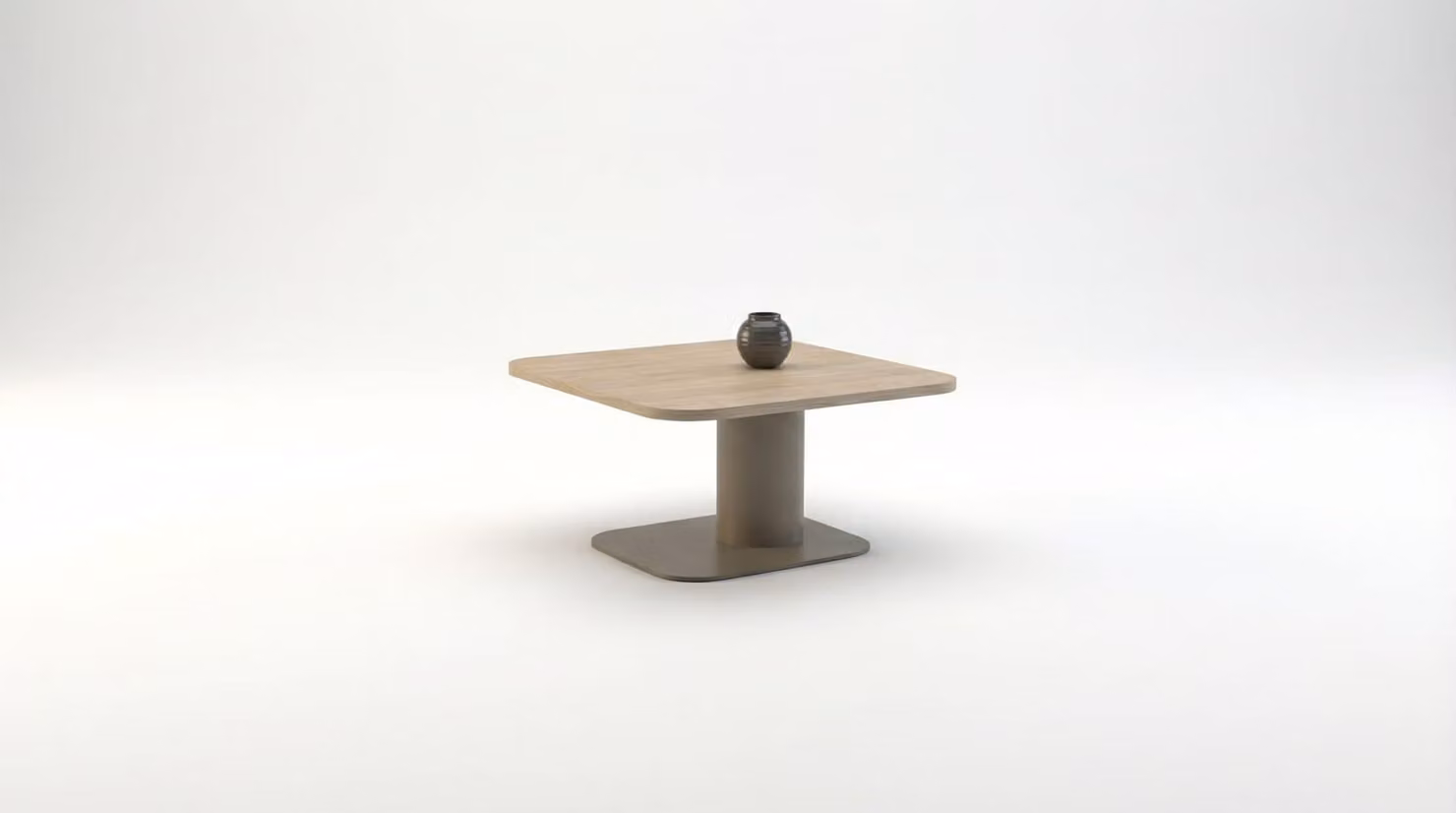 Tavolino da caffè moderno in legno, design quadrato, ideale per il soggiorno, stile minimal