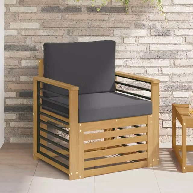 Set di divani da esterno-Sofa da giardino Poliestere Bianco 579659