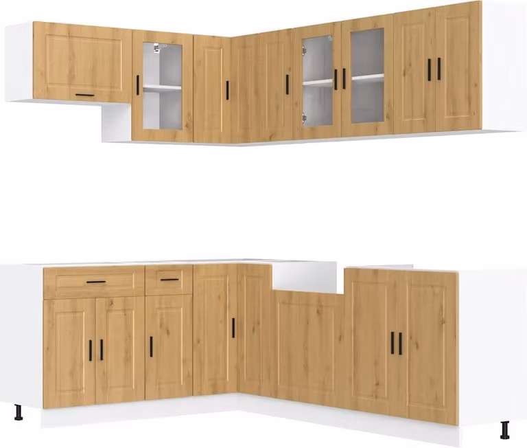 Set Mobili da Cucina 11 pz Porto Rovere Artigianale Truciolato
