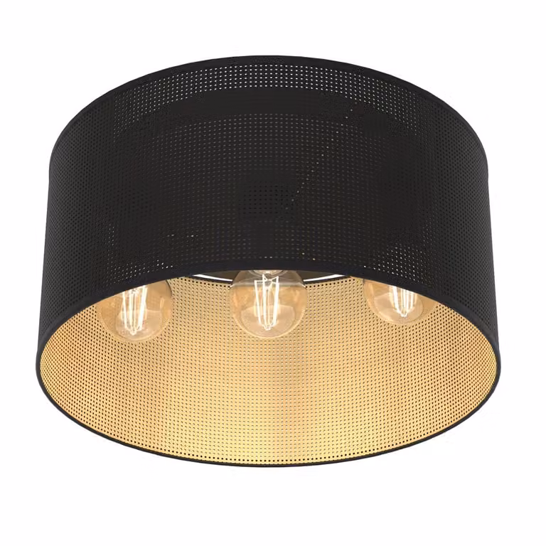 Lampada da soffitto Luminex "Jovin" in metallo nero