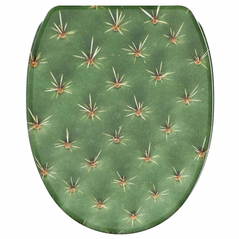 Sedile WC SANILO® con chiusura ammortizzata e chiusura rapida "Cactus", coperchio WC direttamente dal produttore, coperchio per WC, sedile WC, coperchio per WC, sedile per WC