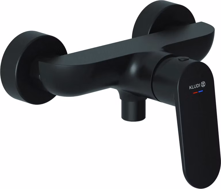 Miscelatore monocomando per doccia Kludi X1 a sicurezza intrinseca, nero opaco, 1 pz.