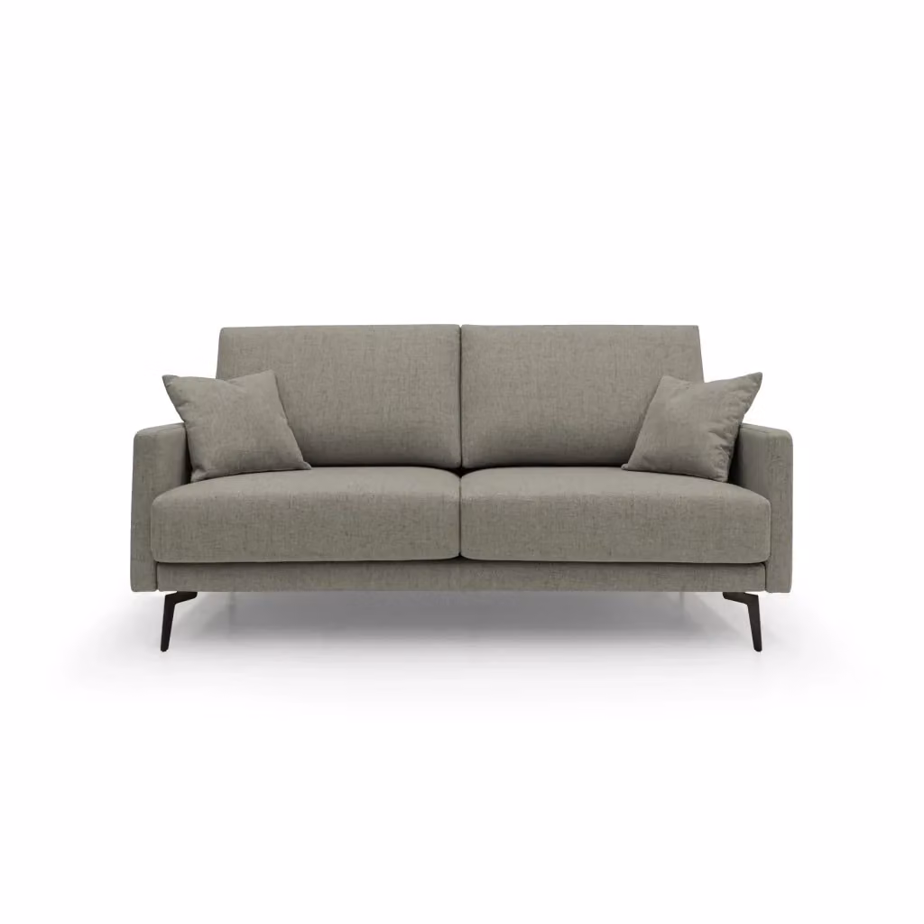Divano moderno Saturno Divani.Store in tessuto impermeabile color talpa L: 140 cm – 2